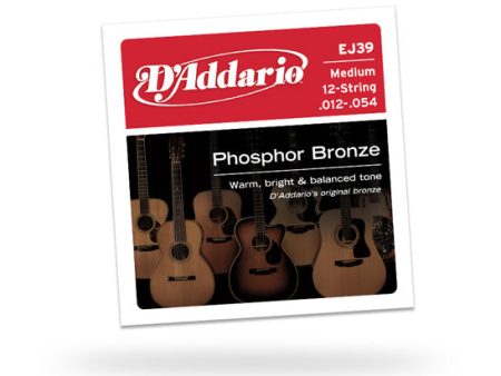 D Addario EJ39 Medium 12-String 12-52 Fashion