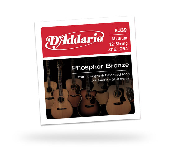 D Addario EJ39 Medium 12-String 12-52 Fashion