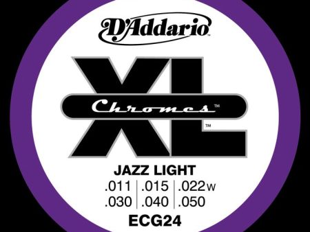 D Addario ECG24 Chromes Jazz Light 11-50 For Sale