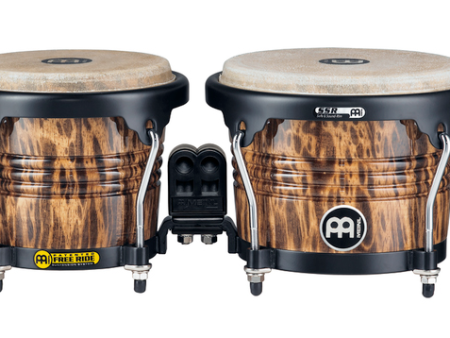 Meinl FWB190 lb Free Ride Designer Series Bongos with Leopard Bur on Sale