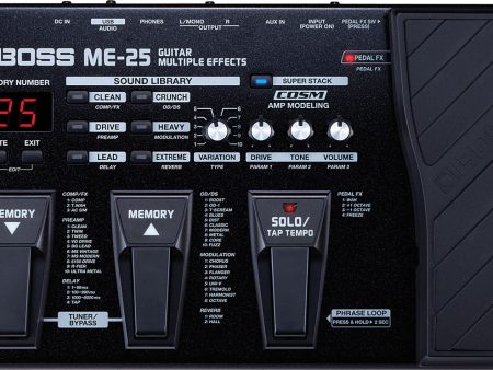 Boss ME25 Multi Effect Guitar Pedal (ME-25) on Sale