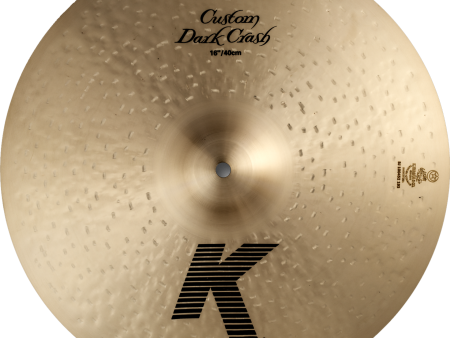 Zildjian 16” K Custom Dark Crash Cymbal Hot on Sale