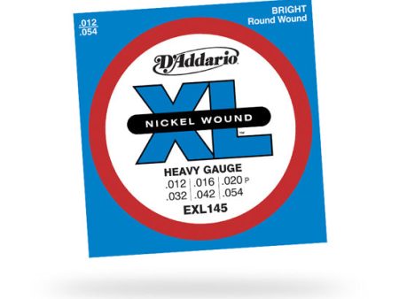 D Addario EXL145 Heavy Plain 3rd 12-54 Hot on Sale