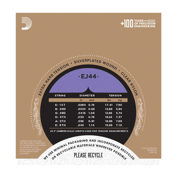 D Addario EJ44 Pro-Arte Extra-Hard Tension Fashion