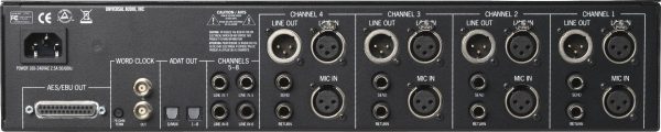 Universal Audio 4-710D 4-Channel Tone-Blending Mic Preamp w  DI and Dynamics For Discount