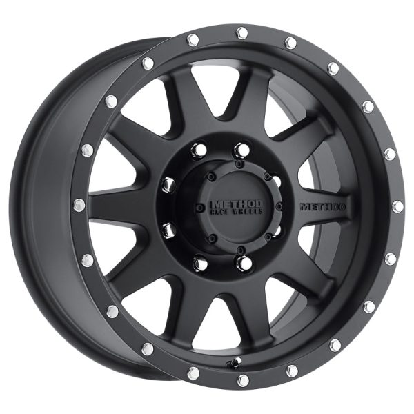 Method MR301 The Standard 16x7 0mm Offset 8x6.5 130.81mm CB Matte Black Wheel on Sale