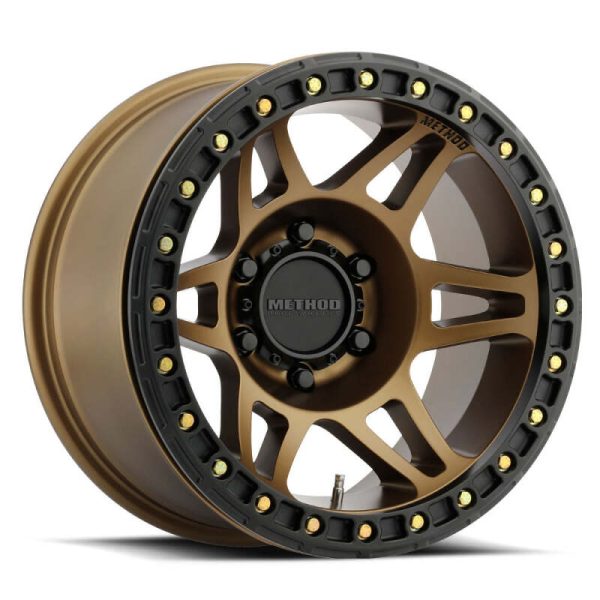 Method MR106 Beadlock 17x9 -44mm Offset 8x6.5 130.81mm CB Method Bronze w BH-H36125 Wheel Online