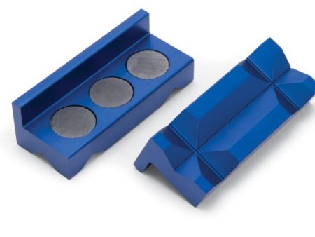 Russell Performance Blue Anodized Billet Aluminum Vice Jaws Online Sale