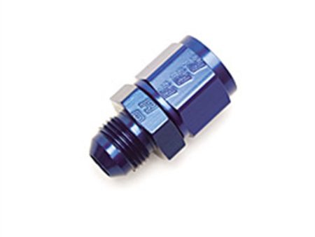 Russell Performance -10 AN Female to -8 AN to Male B-Nut Reducer (Blue) Hot on Sale