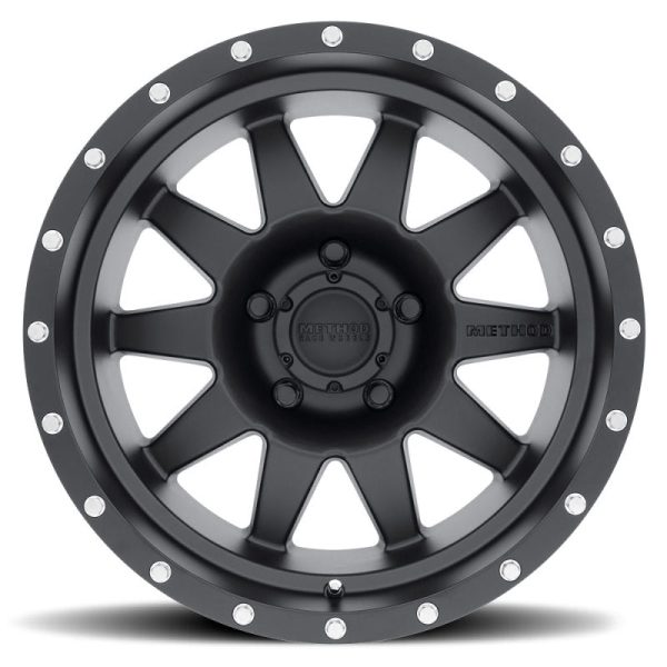 Method MR301 The Standard 17x8.5 0mm Offset 5x4.5 83mm CB Matte Black Wheel Online Sale