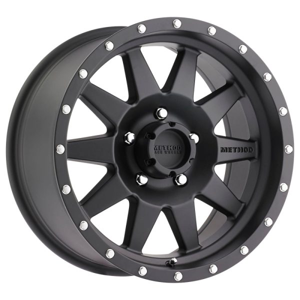 Method MR301 The Standard 16x8 0mm Offset 5x4.5 83mm CB Matte Black Wheel Online Sale